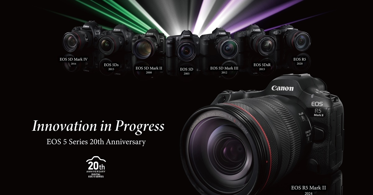 แคนนอน ฉลองครบรอบ 20 ปี กล้องเปลี่ยนเลนส์ตระกูล EOS 5